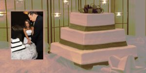 Wedding album layout, Wedding cake